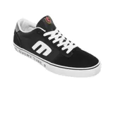 Championes Etnies Calli Vulc X Colt 45, color negro con logo blanco y suela blanca con texto.
