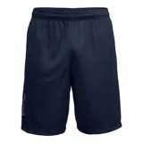 Short de entrenamiento Under Armour UA Tech Graphic para hombre, color azul marino, de ajuste holgado, ligero y transpirable, con cintura elástica y logo estampado en el lateral.