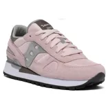 Championes Saucony Shadow Original de dama, color rosa con detalles en gris y plateado.