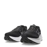 Championes de running New Balance modelo Kaiha, color negro con entresuela blanca y detalles en gris. Presentan un diseño de malla transpirable y suela con amortiguación.