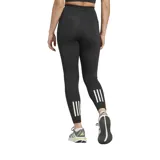 Calzas de running Adidas, color negro, con tejido Adiflex, cintura alta, tecnología AEROREADY y bolsillos laterales.