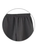 Pantalón de jogging azul marino de corte recto, con cintura elástica ajustable con cordón y bolsillos laterales.