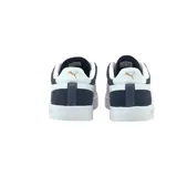 Championes Puma Club de hombre, color negro con detalles en blanco y suela color crema.