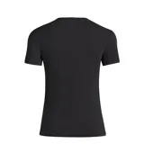 Remera deportiva negra de poliéster reciclado, ultraligera y de corte ajustado. Cuenta con tecnología Aeroready para controlar la humedad y logo reflectante.