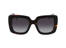 Lentes de sol INVU IP22408C con montura de acetato color carey y lentes polarizadas grises.