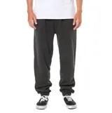 Pantalon de jogging color negro, con cintura elástica y puños acanalados en los tobillos.