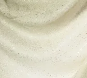 Pashmina con degradé de verde a blanco y detalles de glitter.