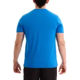 Remera deportiva Asics Core Running de manga corta en color azul, con cuello redondo y el logo de la marca en contraste sobre el pecho.
