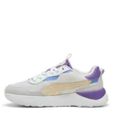 Championes Puma Runtamed Platform de mujer, color blanco, negro, rosa y verde.