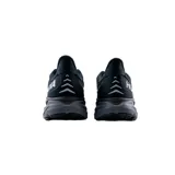 Championes de running Hoka modelo Clifton 8, color negro con suela gris oscuro. Diseño de malla transpirable con amortiguación de alto rendimiento.