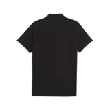 Chomba Puma del Club Atlético Peñarol, modelo CAP Polo, color negro con detalles en amarillo, cuello con botones y escudo del club y de la marca bordados.