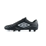 Championes de fútbol Umbro Classico III HG, color negro con detalles en rojo.