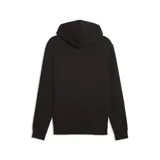 Buzo con capucha Puma, color negro, con bolsillo tipo canguro frontal y logo de la marca estampado en el centro del pecho.