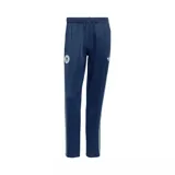 Pantalón deportivo adidas de la selección de Alemania, color azul marino con franjas laterales claras. Presenta cintura elástica, logo de la marca y escudo del equipo en los laterales.