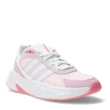 Championes Adidas modelo Ozelle Cloudfoam, con diseño retro y deportivo. Presentan una combinación de tonos rosados y blancos, con las icónicas tres tiras laterales y suela de plataforma con amortiguación Cloudfoam.