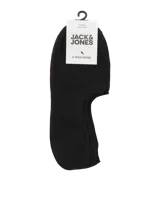 Pack de tres pares de medias invisibles Jack & Jones color negro, de corte bajo, suaves, elásticas y respirables.