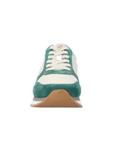 Championes casuales Hush Puppies modelo Bliss Sun, con diseño de paneles en colores verde, beige y salmón. Presentan cierre con cordones, suela con tecnología memory foam y base de goma dentada.