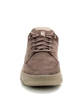 Zapatilla urbana Caterpillar modelo Hex Lite Cruise, color marrón oscuro, con capellada de cuero y textil, forro reciclado y suela ligera de EVA.