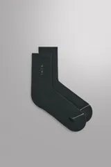 Pack de dos pares de calcetines de entrenamiento Zara Athleticz color violeta, confeccionados en hilatura altamente elástica, con acabado en rib elástico y detalle de jacquard con números en contraste.