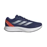 Championes de running Adidas Duramo RC, color azul marino con detalles en plateado y naranja.