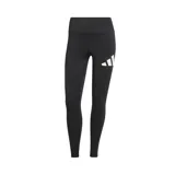 Calza larga de training Adidas, color negro con logo de la marca en blanco en la pierna izquierda. Confeccionada con tejido AEROREADY que absorbe la humedad y cintura elástica de tiro alto.
