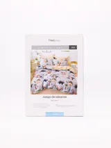 Sábana estampada de poliéster.