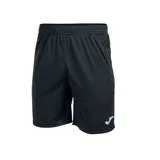 Short deportivo negro con cintura elástica y logo de la marca en blanco.