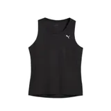 Musculosa deportiva Puma Run Velocity Tank color negro, con cuello redondo y el logo de la marca estampado en blanco en el pecho.