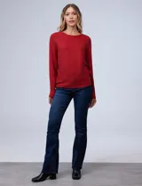 Buzo blanco en tejido acanalado, marca Ninety, con mangas largas japonesas.