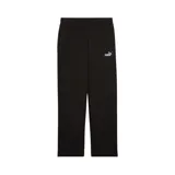 Pantalón de jogging negro con cintura elástica y logo de Puma estampado en blanco en el muslo izquierdo.