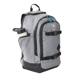 Mochila Rip Curl Posse Icons Of Surf de 33 litros, color gris con detalles en negro.