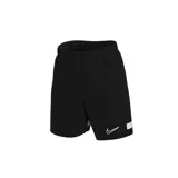 Short deportivo Nike Academy Dri-FIT de hombre, color negro con logo blanco y detalles en los laterales.