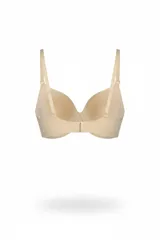 Sostén tipo triángulo color negro con breteles finos ajustables y banda elástica en la base.