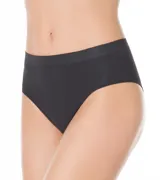 Bombacha tiro alto color beige.