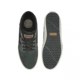 Championes Etnies Barge LS grises con detalles en marrón y suela blanca.