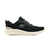 Championes deportivos Skechers modelo Skech-Lite Pro 2.0, con parte superior de malla técnica negra, entresuela color crema que absorbe impactos y detalle brillante en el talón.