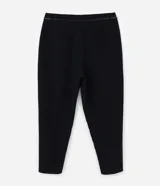 Pantalón de sastrería modelo carrot, de tiro alto y corte holgado en la cadera que se estrecha hacia el tobillo. Confeccionado en tejido estructurado con elastano, cuenta con bolsillos funcionales y cinturón fino incluido.