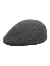 Boina estilo vasco de lana afieltrada en color gris oscuro, con diseño clásico y estructura firme.