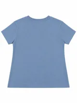 Remera básica de manga corta y cuello redondo, de corte clásico y diseño liso.