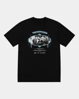 Remera negra de corte regular con estampa frontal inspirada en la serie The Sopranos.