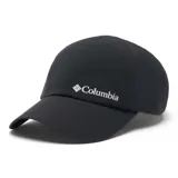 Gorra deportiva Columbia modelo Silver Ridge Iv Ball, color negro con el logo de la marca bordado en blanco en el frente. Cuenta con tecnología Omni-Shield y Omni-Wick para repeler líquidos y absorber el sudor, con cierre posterior ajustable de velcro.