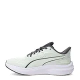 Championes de running Puma Skyrocket Lite 2, color verde claro con detalles en gris oscuro y suela blanca.