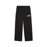 Pantalón de jogging Puma de corte recto y diseño holgado, color negro, con cintura elástica y logo de la marca estampado en la pierna izquierda.