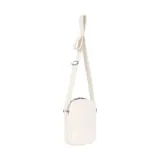 Morral bandolera Supreme x Nike de cuero blanco con estampado de piel de serpiente y logo ovalado de Nike bordado en el frente. Cuenta con correa ajustable y cierre superior con doble cremallera.
