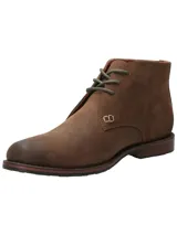 Botín de cuero engrasado marrón Rockford modelo Smith I, con cordones, suela de goma y detalle de costuras en el lateral.