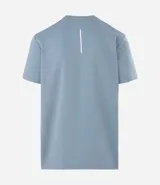 Remera deportiva de manga corta y cuello redondo, confeccionada en tejido tech fleece con tecnología dry que facilita la transpiración y el secado rápido. Presenta un corte comfort holgado y diseño liso sin estampas.