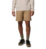 Short Columbia Acker Rock Short de mezcla de algodón en color beige, con trabillas para cinturón, cierre de botones y múltiples bolsillos utilitarios.