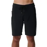 Boardshort de baño Rip Curl Sseries 32One Cordura, color negro con bandas laterales en contraste, cintura ajustable con cordón y tejido de secado rápido.