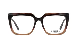 Armazón para lentes recetados Lancel modelo 90052, de acetato color marrón degradado.