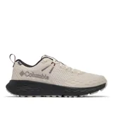 Championes de senderismo Columbia modelo Konos Trs Outdry, color gris claro con mediasuela negra. Presentan empeine de malla técnica con sobrecapas sin costuras, sistema Navic Fit para ajuste en el mediopié, tecnología impermeable OutDry y suela Adapt Trax para tracción en diversas superficies.
